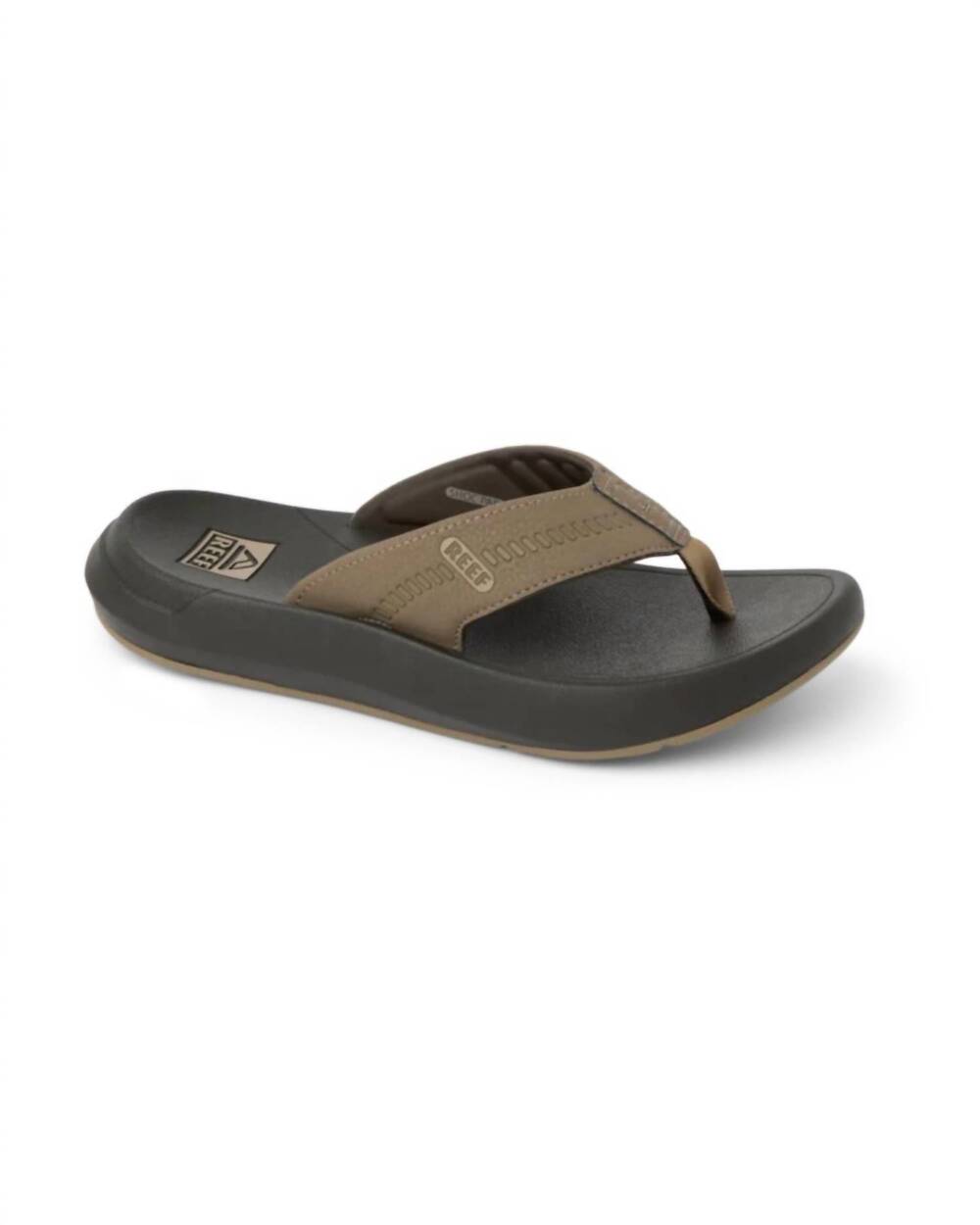 NEW REEF men's swellsole crusier flip-flops in brown/tan